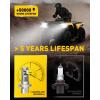 imageAUXITO H13 9008 Fog Bulb 6500K White30000LM Brightness Canbus Ready Wireless Plug and Play Pack of 2H13 9008