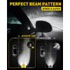 imageAUXITO H13 9008 Fog Bulb 6500K White30000LM Brightness Canbus Ready Wireless Plug and Play Pack of 2H13 9008