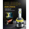 imageAUXITO H139008 LED Bulbs 900 Brighter 120W 30000LM Per Set 6500K Cool White H13 LED Bulbs PlugNPlay Halogen Replace H13 Bulbs Canbus Ready Pack of 2H11H9H8