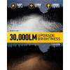 imageAUXITO H4 9003 Light Bulbs Fog Light Bulbs 900 Brightness 6500K Cool White CSP LED Chips Fog Lamps Replacement Play and Plug Pack of 29003 H4