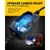 imageAUXITO H4 9003 Light Bulbs Fog Light Bulbs 900 Brightness 6500K Cool White CSP LED Chips Fog Lamps Replacement Play and Plug Pack of 29003 H4