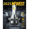 imageAUXITO H4 Bulbs 900 Brightness 6500K Cool White CSP Chips 9003 Fog Lamps Replacement Play and Plug Pack of 2H13