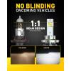 imageAUXITO H4 Bulbs 900 Brightness 6500K Cool White CSP Chips 9003 Fog Lamps Replacement Play and Plug Pack of 2H13