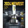 imageAUXITO H4 Bulbs 900 Brightness 6500K Cool White CSP Chips 9003 Fog Lamps Replacement Play and Plug Pack of 2H49003