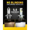 imageAUXITO H4 Bulbs 900 Brightness 6500K Cool White CSP Chips 9003 Fog Lamps Replacement Play and Plug Pack of 2H49003