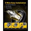 imageAUXITO H4 Fog Light Bulb Motorcyle 11 Real Size 400 Brighter Fanless 9003HB2 Fog Light Bulbs 6000K Cool White Pack of 1