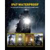 imageAUXITO H4 Fog Light Bulb Motorcyle 11 Real Size 400 Brighter Fanless 9003HB2 Fog Light Bulbs 6000K Cool White Pack of 1
