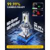 imageAUXITO H4 LED Bulb 9003 Light Bulbs 48000LM Long Lasting Dual Turbo Cooling Fan Plug N Play 3MIN Installation 50000hrs Lifespan9003H4HB2