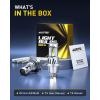 imageAUXITO H4 LED Bulb 9003 Light Bulbs 48000LM Long Lasting Dual Turbo Cooling Fan Plug N Play 3MIN Installation 50000hrs Lifespan9003H4HB2