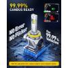 imageAUXITO H4 LED Bulb 9003 Light Bulbs 48000LM Long Lasting Dual Turbo Cooling Fan Plug N Play 3MIN Installation 50000hrs LifespanH11H8