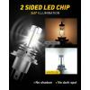 imageAUXITO H4 Light Bulb HiLow for Motorcycle 400 Brighter 9003 Bulb 6000K Cool White H4 Fog Light Fanless Plug and Play Pack of 1