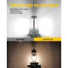 imageAUXITO HB4 9006 LED Bulbs 15000LM Per Set 6500K Cool White Mini Size Wireless LED Fog Light Bulbs for Stock Halogen Replacement Pack of 2H4