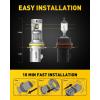 imageAUXITO HB4 9006 Light Bulbs 34000LM Super Bright 6500K Cool White Fog Light 11 Halogen ReplacementCooling Fan PlugampampPlay Pack of 29004HB1