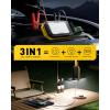 imageAUXITO Jump Starter 6000A Car PortableBattery Jumper Box with 4000LM LED Outdoor Camping Light and Power Bank Function Up to 105L Gas and 10L Diesel Engines USB Ports and Jumper Cable Included7000A