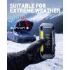 imageAUXITO Jump Starter 6000A Car PortableBattery Jumper Box with 4000LM LED Outdoor Camping Light and Power Bank Function Up to 105L Gas and 10L Diesel Engines USB Ports and Jumper Cable Included8000A