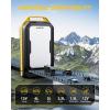imageAUXITO Jump Starter 6000A Car PortableBattery Jumper Box with 4000LM LED Outdoor Camping Light and Power Bank Function Up to 105L Gas and 10L Diesel Engines USB Ports and Jumper Cable Included7000A