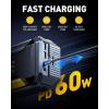 imageAUXITO Jump Starter 6000A Car PortableBattery Jumper Box with 4000LM LED Outdoor Camping Light and Power Bank Function Up to 105L Gas and 10L Diesel Engines USB Ports and Jumper Cable Included8000A