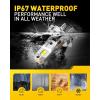 imageAUXITO New Upgraded H13 Bulbs 33000LM 900 Ultra Brightness 11 Halogen Size 6500K White 9008 Light Bulbs for Fog Light Nonpolarity Plug and Play Pack of 2H7H7ll