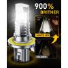 imageAUXITO New Upgraded H13 Bulbs 33000LM 900 Ultra Brightness 11 Halogen Size 6500K White 9008 Light Bulbs for Fog Light Nonpolarity Plug and Play Pack of 2H139008