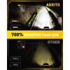 imageAUXITO New Upgraded H13 Bulbs 33000LM 900 Ultra Brightness 11 Halogen Size 6500K White 9008 Light Bulbs for Fog Light Nonpolarity Plug and Play Pack of 2H7H7ll