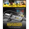imageAUXITO New Upgraded H7 Bulbs 6500K White 11 Halogen Size H7LL LED Fog Light Nonpolarity No Adapter Required Easy PlugNPlay Installation Pack of 2Amber Yellow