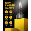imageAUXITO New Upgraded H7 Bulbs 6500K White 11 Halogen Size H7LL LED Fog Light Nonpolarity No Adapter Required Easy PlugNPlay Installation Pack of 2Cool White