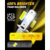imageAUXITO New Upgraded H7 Bulbs 6500K White 11 Halogen Size H7LL LED Fog Light Nonpolarity No Adapter Required Easy PlugNPlay Installation Pack of 2Cool White