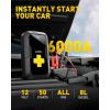 imageJump Starter with Air Compressor AUXITO 6000A Portable Car Jumper 150PSI Digital Tire Inflator 12V Jump Box for All Gas8L Diesel Engine Power Bank with TypeC Quick Charger 400LM Emergency Light6000A