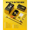 imageJump Starter with Air Compressor AUXITO 6000A Portable Car Jumper 150PSI Digital Tire Inflator 12V Jump Box for All Gas8L Diesel Engine Power Bank with TypeC Quick Charger 400LM Emergency Light6000A