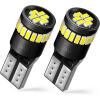 imageAUXITO 194 LED Bulbs for License Plate Light 168 175 2825 W5W T10 24SMD 3014 Chipsets 6000K White for Car Dome Door Map Dash Courtesy Cargo License Plate Lights Pack of 2Xenon White