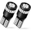 imageAUXITO 194 LED Bulbs for License Plate Light 168 175 2825 W5W T10 24SMD 3014 Chipsets 6000K White for Car Dome Door Map Dash Courtesy Cargo License Plate Lights Pack of 2Blue