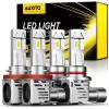 imageAUXITO 9005 Bulbs 44000LM 1000 Super Bright 6000K White with Cooling Fan HB 3HB3u Fog Light Pack of 29005H11