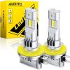 imageAUXITO 9005 LED Bulbs HB3 Light 6500K Daylight White UltraBright 60W Fanless Fog Light BulbTrue 11 Size PlugNPlay Pack of 2H11B