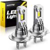 imageAUXITO 9005 LED Bulbs HB3 Light 6500K Daylight White UltraBright 60W Fanless Fog Light BulbTrue 11 Size PlugNPlay Pack of 2H7
