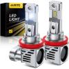 imageAUXITO 9007HB5 LED Light Bulbs 27000LM 700 Brighter Canbus Ready Wireless HB5 9007 Plug and Play Halogen Replacements Light Kit Pack of 2H8