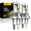 imageAUXITO H11 LED Bulbs 20000LM 100W Per Set 6000K Cool White H8 H9 LED Light Bulbs for Fog Lights Plug and Play Pack of 2 Q16H4