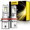 imageAUXITO H13 9008 Fog Bulb 6500K White30000LM Brightness Canbus Ready Wireless Plug and Play Pack of 29004HB1