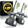 imageAUXITO H4 Bulbs 900 Brightness 6500K Cool White CSP Chips 9003 Fog Lamps Replacement Play and Plug Pack of 2H49003
