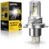 imageAUXITO H4 Fog Light Bulb Motorcyle 11 Real Size 400 Brighter Fanless 9003HB2 Fog Light Bulbs 6000K Cool White Pack of 1