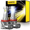 imageAUXITO HB4 9006 LED Bulbs 15000LM Per Set 6500K Cool White Mini Size Wireless LED Fog Light Bulbs for Stock Halogen Replacement Pack of 2H11