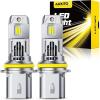 imageAUXITO Halogen Replacement for 9007HB5 Bulbs 33000LM 900 Brightness 6500K Cool White Canbus Ready Wireless Plug and Play Fog Light Daytime Running Lights Pack of 2
