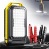imageAUXITO Jump Starter 6000A Car PortableBattery Jumper Box with 4000LM LED Outdoor Camping Light and Power Bank Function Up to 105L Gas and 10L Diesel Engines USB Ports and Jumper Cable Included6000A