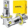imageAUXITO New Upgraded H13 Bulbs 33000LM 900 Ultra Brightness 11 Halogen Size 6500K White 9008 Light Bulbs for Fog Light Nonpolarity Plug and Play Pack of 2H139008