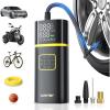 imageAUXITO Tire Inflator Portable Air Compressor  Air Pump for Car Tires with Digital Pressure Gauge Cordless Rechargeable Battery Emergency LED Light for Car Motorcycle Bike Ball 150PSI Auto Stop