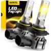 imageAUXITO Upgraded H11H8 LED Fog Light Bulbs 3000K Amber Yellow 11 Mini Size H11H8H16 Yellow LED Fog Light Bulbs 360 Full IlluminationPack of 2Amber Yellow