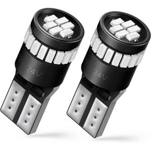 imageAUXITO 194 LED Bulbs for License Plate Light 168 175 2825 W5W T10 24SMD 3014 Chipsets 6000K White for Car Dome Door Map Dash Courtesy Cargo License Plate Lights Pack of 2Blue