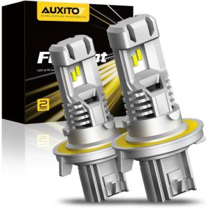 imageAUXITO 9005 9006 Light Bulb Combo 60000LM 6500K Cool White Mini Size No Adapter Needed CANbus Ready 4 PackH139008
