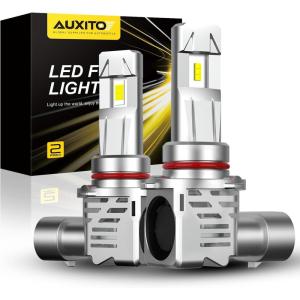 imageAUXITO H11 LED Bulbs 20000LM 100W Per Set 6000K Cool White H8 H9 LED Light Bulbs for Fog Lights Plug and Play Pack of 2 Q169005HB3