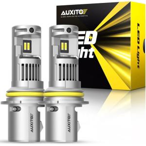 imageAUXITO H11L Light Bulbs 900 Brightness 6000K Cool White Light 360 Illumination H9 H8 Bulb Easy Installation Pack of 29007HB5