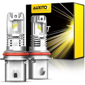 imageAUXITO H13 9008 Fog Bulb 6500K White30000LM Brightness Canbus Ready Wireless Plug and Play Pack of 29004HB1